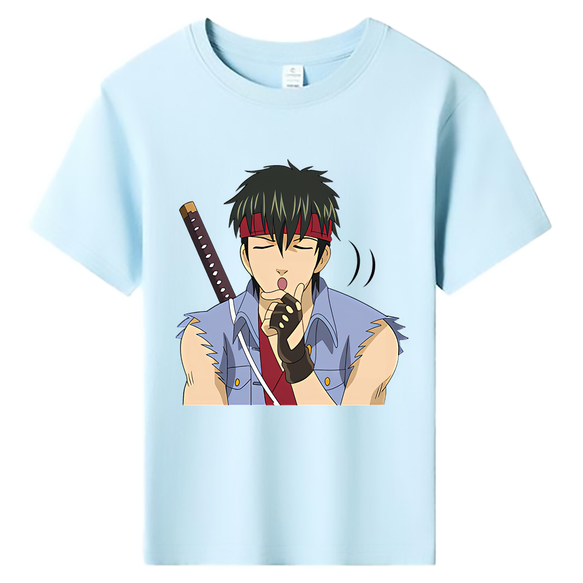 （画像用） ぎんたま 坂田銀時（さかたぎんとき） 神楽 志村新八（しむら しんぱち） GINTAMA Sakata Gintoki Kagura Shimura Shinpachi 綿100％キッズTシャツ（フロントプリント）